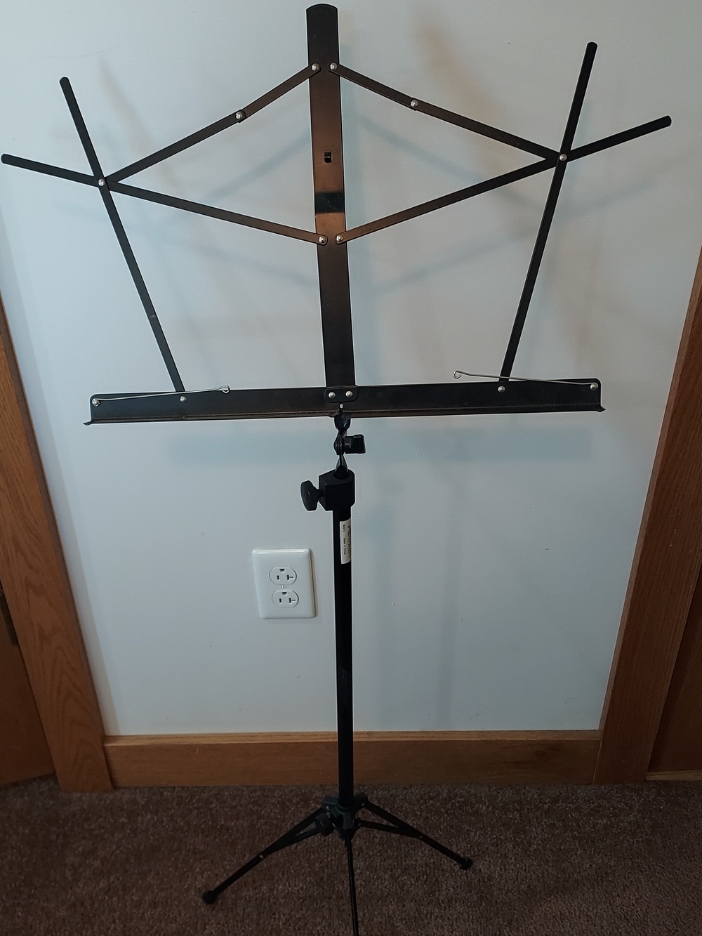 Black Music Stand Sheet Holder - Unbranded